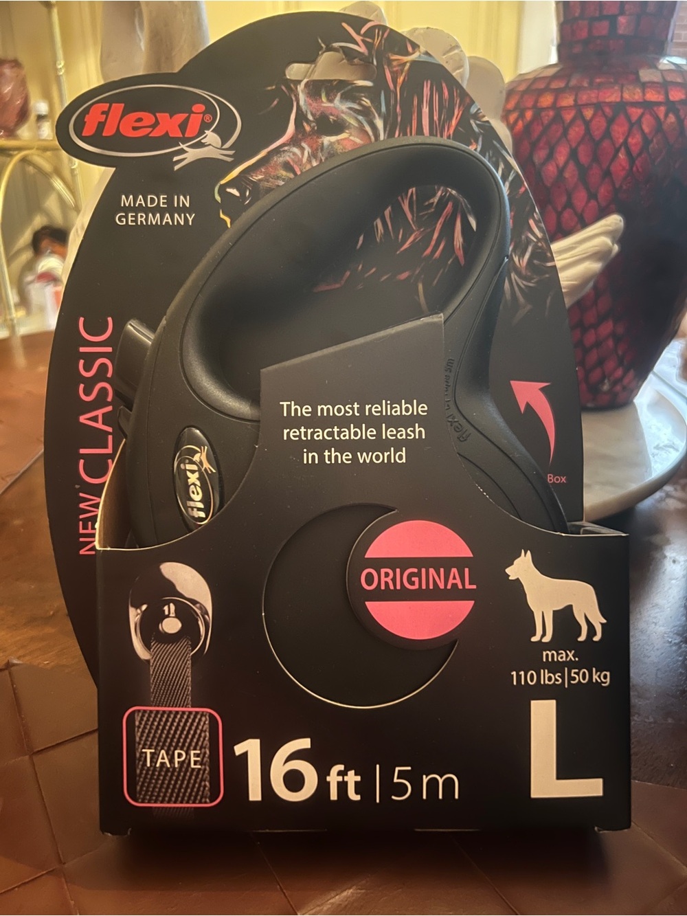 Flexi New Classic Retractable Dog Leash 16 ft | Made in Germany | New
